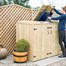 Garden Village 2 Wheelie Bin - 2 Recycle Box Combination Chest - Direct Dispatch Alternative Image