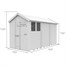 Flat Pack Apex Wooden Garden Shed Direct Dispatch Alternative Image