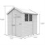 Flat Pack Apex Wooden Garden Shed Direct Dispatch Alternative Image