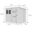 Flat Pack Pent Wooden Garden Shed Direct Dispatch Alternative Image