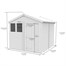 Flat Pack Apex Wooden Garden Shed Direct Dispatch Alternative Image