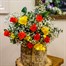 Bright Rose and Freesia Hand Tied Floral Bouquet Alternative Image