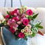 Cerise Lily & Gerbera Hand Tied Floral Bouquet Alternative Image