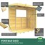 Flat Pack Pent Wooden Garden Bar Direct Dispatch Alternative Image