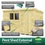 Flat Pack Pent Wooden Garden Shed Direct Dispatch Alternative Image