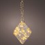 Kaemingk 16cm Clear Diamond LED Light Up Hanging Christmas Ornament (9480054) Alternative Image