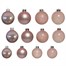 Kaemingk 42 Glass Christmas Tree Hanging Baubles - Blush Pink (9149255) Alternative Image