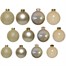 Kaemingk 42 Glass Christmas Tree Hanging Baubles - Pearl (9149256) Alternative Image
