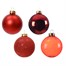 Kaemingk 42 Glass Christmas Tree Hanging Baubles - Red (9149252) Alternative Image
