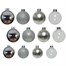 Kaemingk 42 Glass Christmas Tree Hanging Baubles - Silver (9149251) Alternative Image