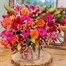 Cerise and Orange Hand Tied Floral Bouquet Alternative Image