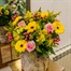 Pink and Yellow Hand Tied Floral Bouquet Alternative Image