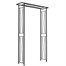 Panacea 1.2m Flat Top Arch Metal Garden Arch-  Black (84316) Alternative Image