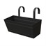 Panacea 16 Inch Over-the-Rail Metal Planter - Black (81067) Alternative Image