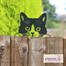 Primus Metal Cat Peeking Garden Decor Silhouette (PF1035) Alternative Image