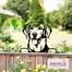 Primus Metal Labrador Retriever Peeking Dog Garden Decor Silhouette (PF1013) Alternative Image