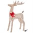 Three Kings 115cm Gold Glitter Twist Light Up Christmas Reindeer Decoration (2506031) Alternative Image