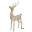 Three Kings 140cm Gold Glitter Twist Light Up Christmas Reindeer Decoration (2506047) Alternative Image