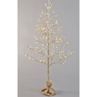 Festive 3ft (90cm) Champagne Twig Christmas Tree With Trad Warm White LED (P031061)