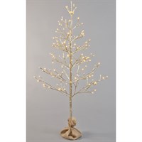 Festive 6ft (180cm) Champagne Twig Christmas Tree With Trad Warm White LED (P031063)