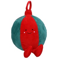 Gisela Graham Christmas 50cm Happy Bauble Plush Cushion (39458)