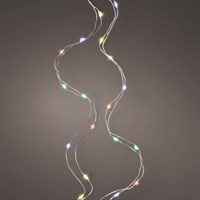 Kaemingk 40 Micro LED Battery Operated Christmas String Lights - Multi Colour (483499)
