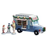 Lemax Bookmobile Table Piece with 4 Figurines (63819)