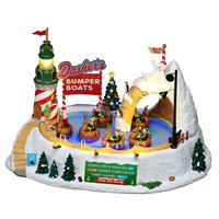 Lemax Dasher's Bumper Boats LED Christmas Carnival Ride with Adaptor (64638-UK)