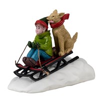 Lemax Doggone Downhill Sledding Christmas Figurine (42351)