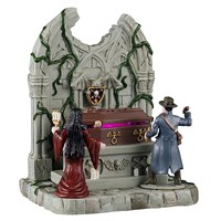 Lemax Lighted Coffin Battery Operated Halloween Table Piece (54442)