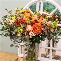 Orange Hand Tied Bouquet - Luxury