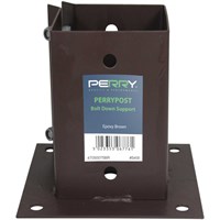 Perry 50mm Bolt Grip Fence Post Support - Brown (47050050Br)