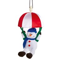 Premier Musical Kicking Leg Parachuting Snowman (PL162305)