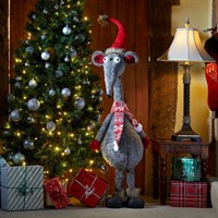 1.4m Christmas Rat Three Kings Alpha Rat Standing Christmas Decoration (2531027)