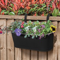 Smart Garden Black Fence & Balcony Hanging Planter 15cm (6030358HB)