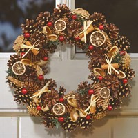 Three Kings 30cm WinterSpice Festive Christmas Door Wreath (2541007)