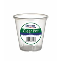 Stewart Garden 11cm Clear Plant Pots (2646008)