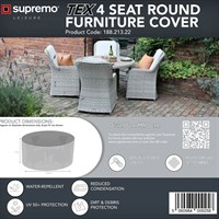 Supremo TEX 4 Seat Round Garden Furniture Cover (188.213.22)