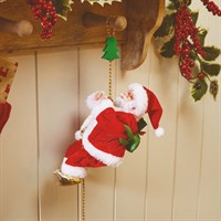 Three Kings 1m Animated Rope Climbing Christmas Santa Decoration (2591027)