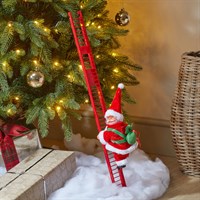 Three Kings 70cm Animated Ladder Climbing Christmas Santa Decoration (2591013)