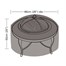 Garland Large Firepit Garden Cover Green (W1148)