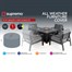 Supremo Aluminium 4 Seat Lounge Set Outdoor Garden Furniture Cover (123.373.162)