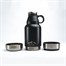 Trekki 3-in-1 Pet Water Bottle with Carry Bag - Midnight Black